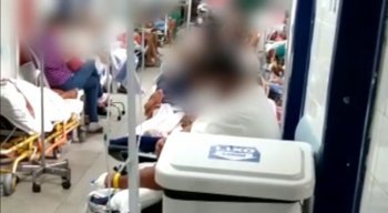 Acompanhantes filmaram a situação de descaso no Hospital Otávio de Freitas