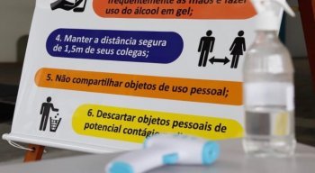 Mesmo com cuidados, a volta às aulas presenciais teve poucos alunos.