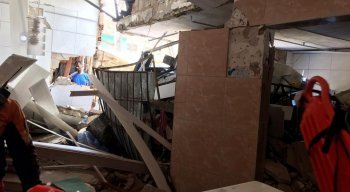 Depois da remoção das vítimas, a casa foi interditada