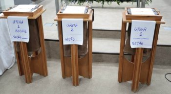 O sorteio das urnas eletrônicas foi realizado no Tribunal Regional Eleitoral (TRE-PE)