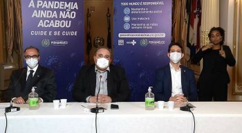 Coletiva de imprensa do Governo de Pernambuco nesta terça-feira (22)