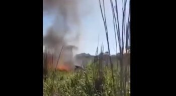 Aeronave pegou fogo em acidente