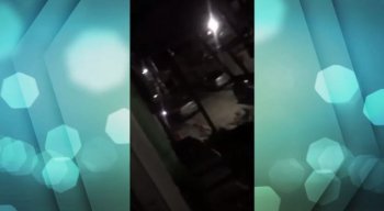 Os envolvidos no tiroteio perceberam a chegada da polícia e fugiram