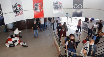 Vistoria sanitária na sede do Santa Cruz por conta da covid-19
