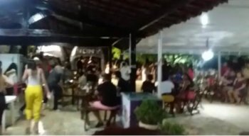 Festa clandestina era realizada em marina