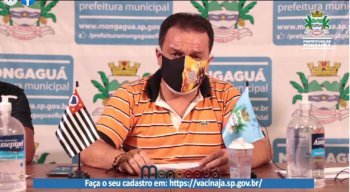 Prefeito de Mongaguá-SP, Márcio Melo Gomes (Republicanos), chorou durante transmissão ao vivo