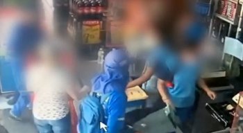O crime foi flagrado por câmeras de segurança