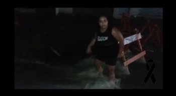 Cláudia gravou vídeo reclamando do buraco na rua
