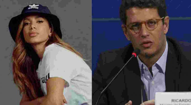 Ministro da saúde, Ricardo Salles, discute com Anitta pelo twitter