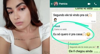 Patrícia trocou mensagens com a mãe antes de desaparecer