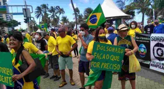 Manifestação pró-Bolsonaro