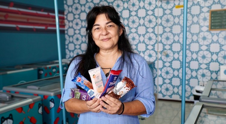 Empreendedora monta supermercado de sorvetes em Pernambuco