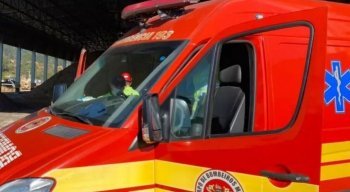 Idoso foi socorrido pelo Corpo de Bombeiros