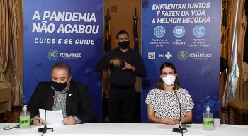 Secretária executiva de Desenvolvimento Econômico, Ana Paula Vilaça, e o secretário estadual de Saúde, André Longo, fizeram o anúncio durante coletiva