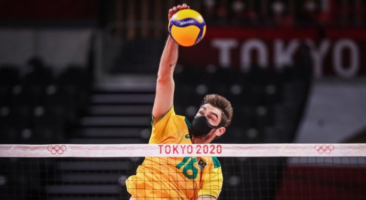 Lucão foi titular na estreia do Brasil nos Jogos Olímpicos de Tóquio contra a Tunísia.