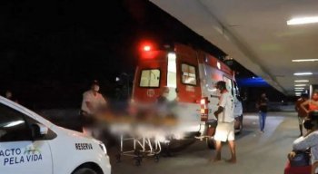 Uma viatura da PM foi acionada para escoltar a ambulância.