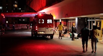 O homem esfaqueado foi levado para o Hospital da Restauração