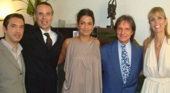Rafael, Dudu Braga, Luciana, Roberto Carlos e Ana Paula