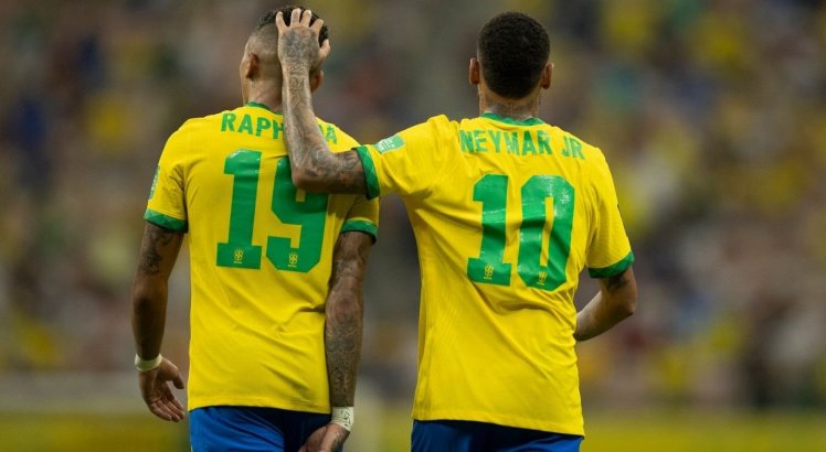 Raphinha e Neymar marcaram gols na vitória do Brasil diante do Uruguai