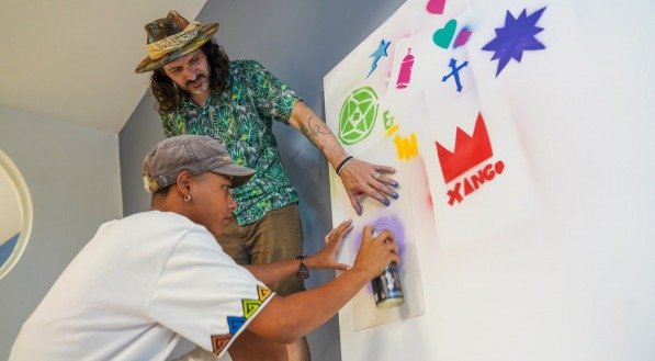 Oficina de grafite com Alemão Art no IJCPM.