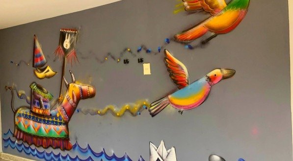 Alemão Art faz oficina de grafite no IJCPM