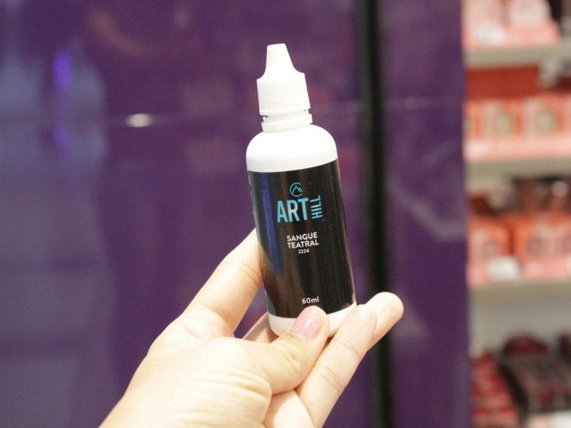 Sangue teatral.