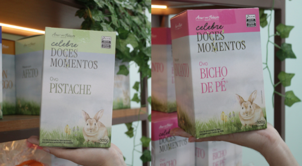 Os ovos de Pistache e Bicho de P&eacute; custam, cada um, R$ 110