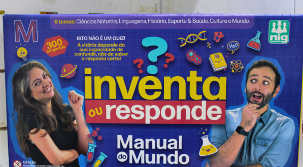 Inventa ou Responde - Manual do Mundo &eacute; um jogo jogadores acima de 9 anos. 