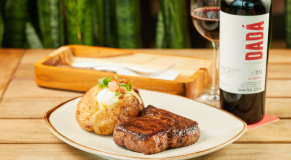 Sugestão de harmonização no Outback.