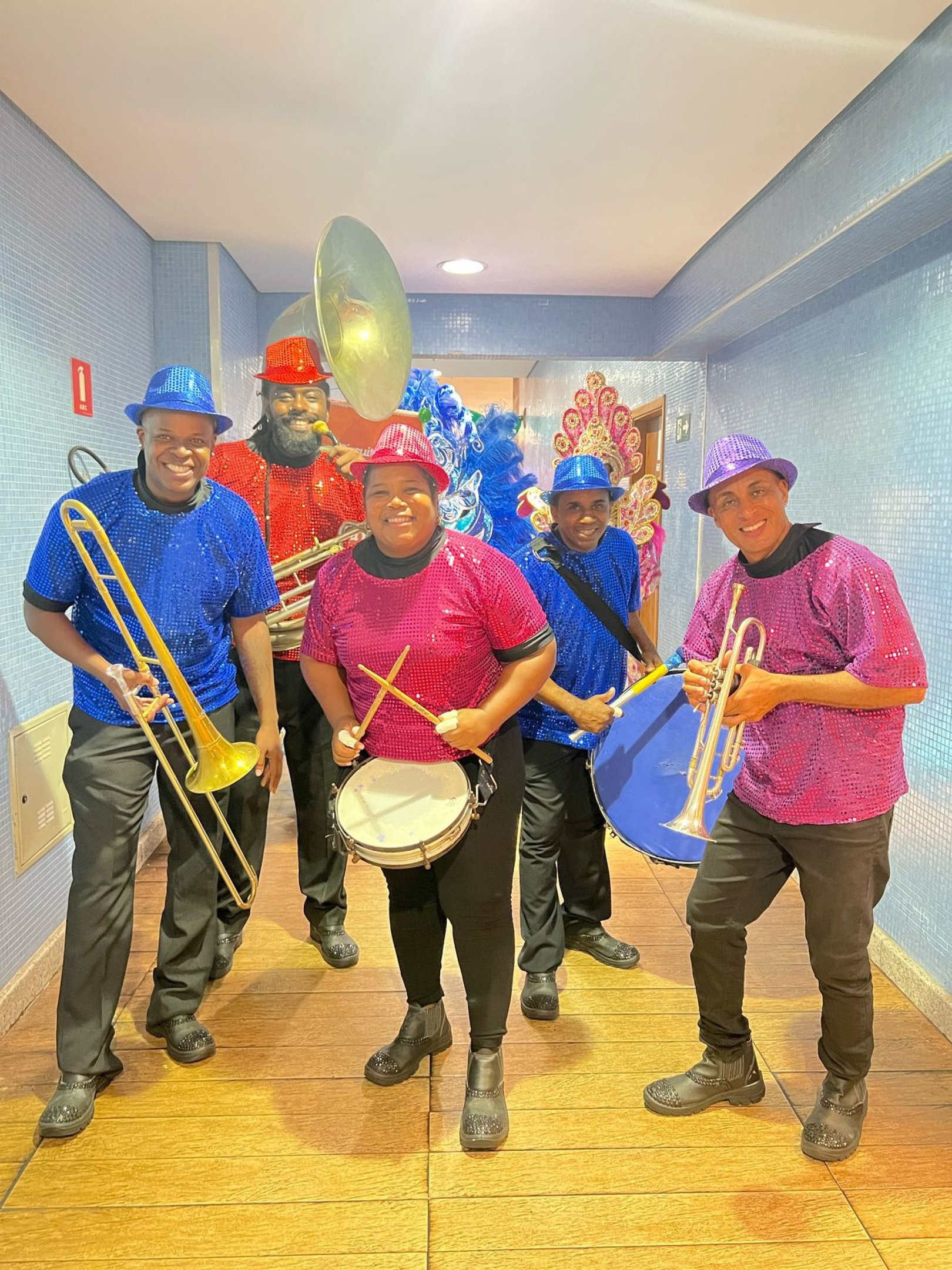 A orquestra de rua Ritmos e Cores