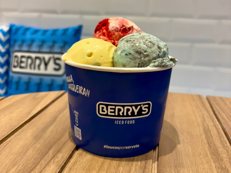 Sorvete da Berry's.