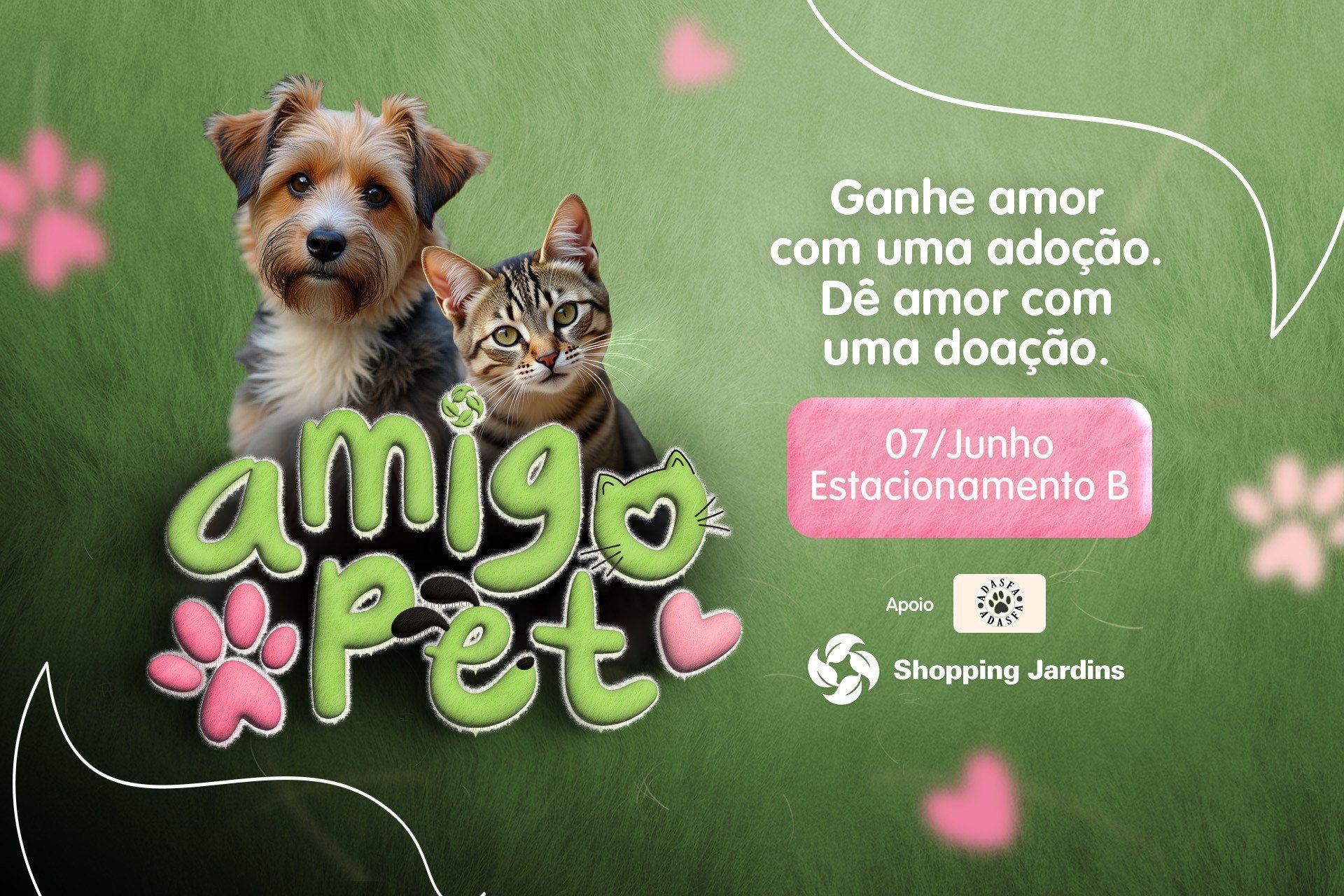 Amigo Pet: adoção é dar e receber amor 