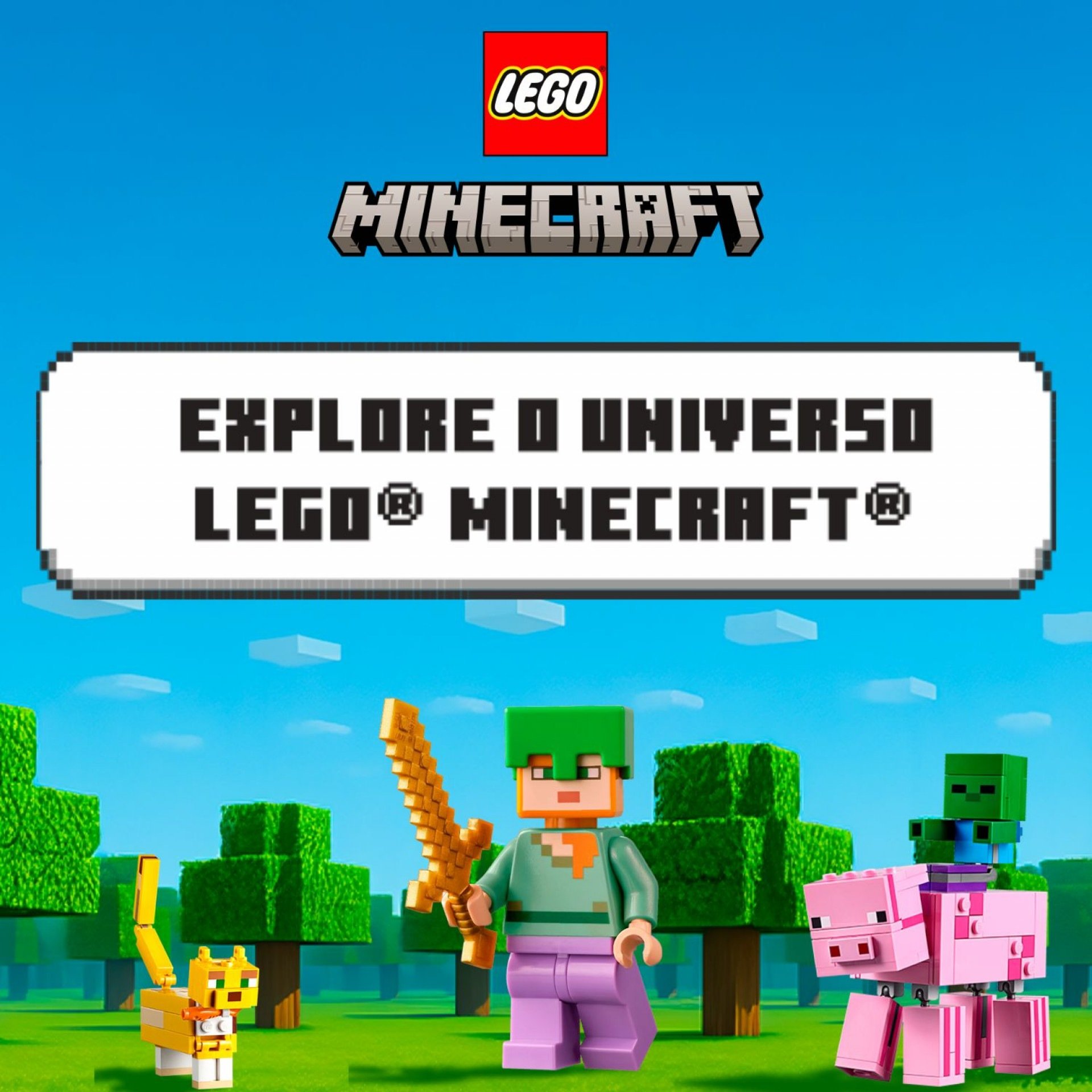 Explore o universo LEGO® Minecraft®: conheça cada atração do evento