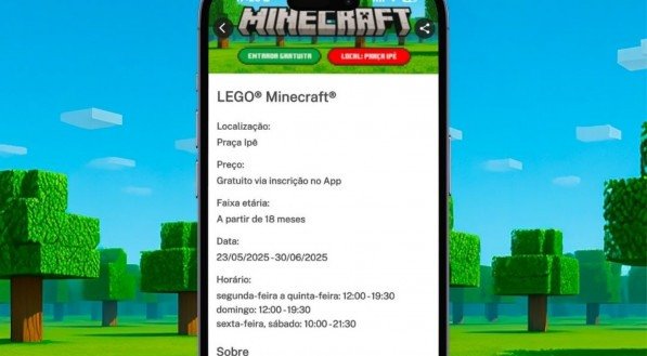 Faça sua reserva gratuita para o evento LEGO® Minecraft®