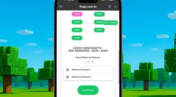 Faça sua reserva gratuita para o evento LEGO® Minecraft®