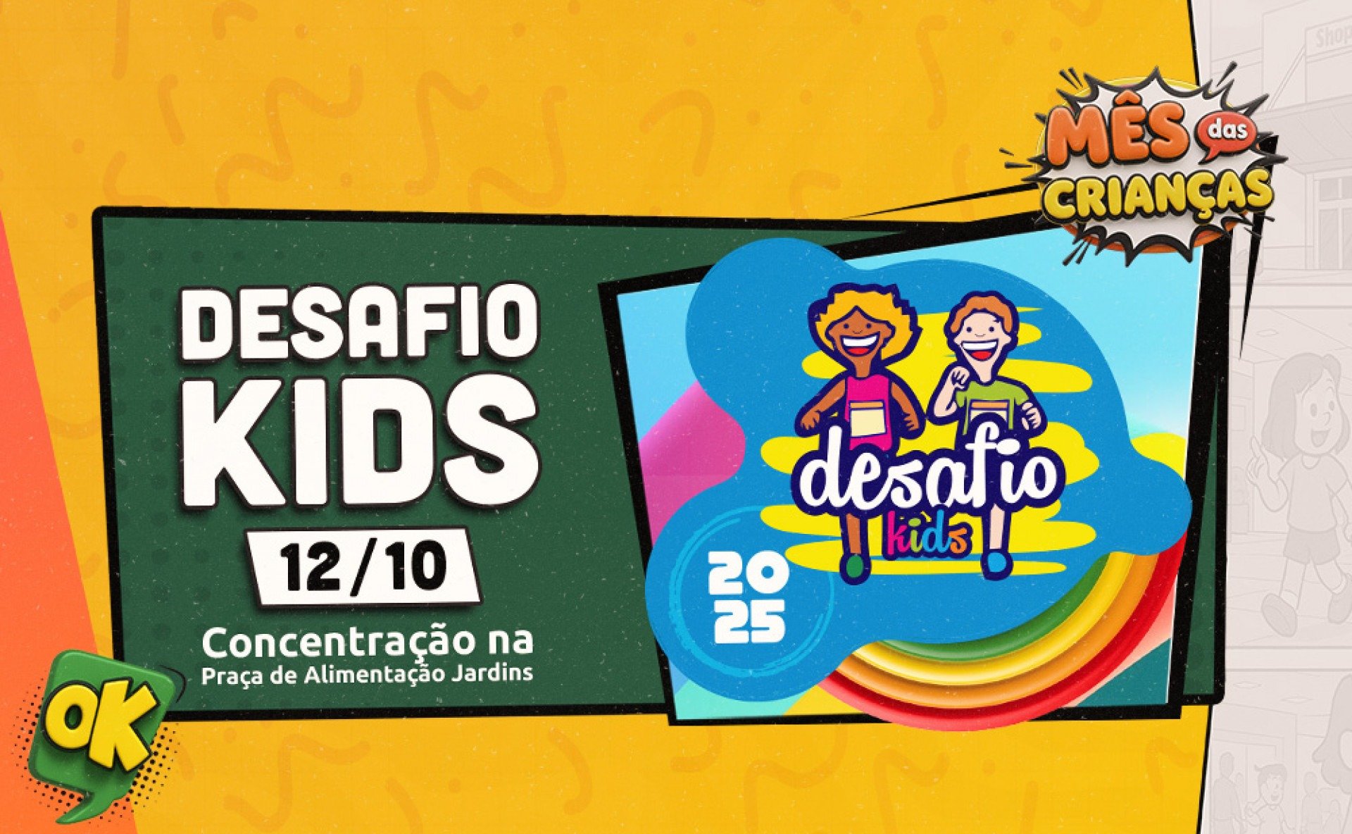 Desafio Kids corrida dia 12 de outubro