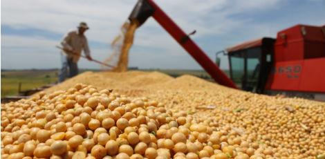 Colheita de soja no Brasil