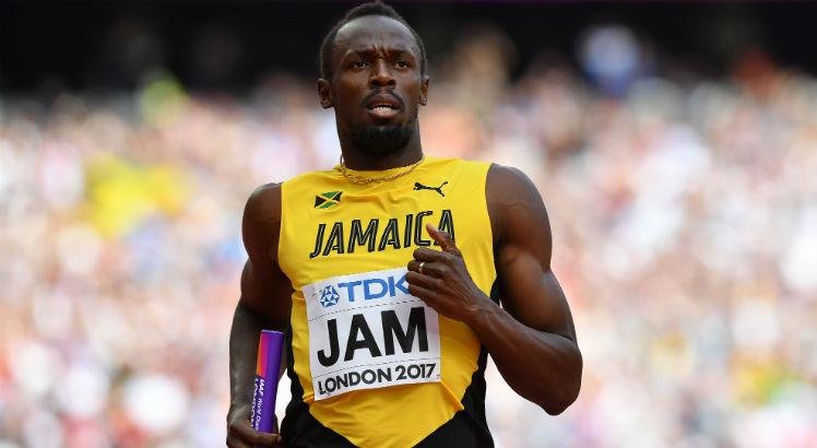 Imagem de Usain Bolt, atleta jamaicano recordista mundial nos 100m e 200m