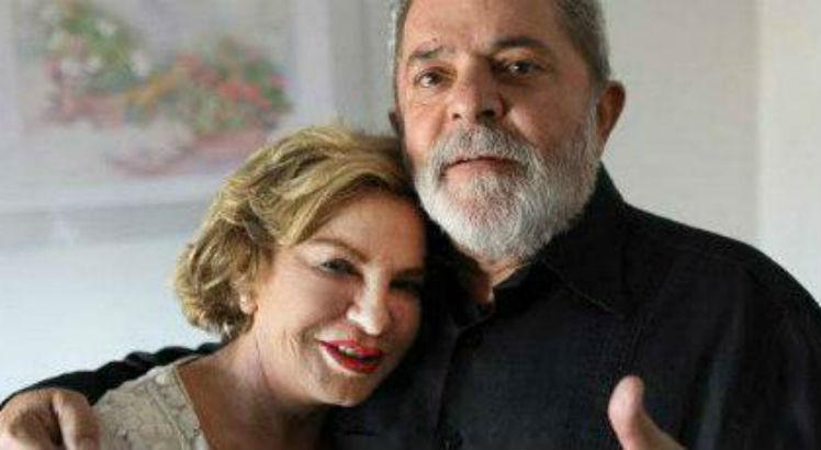 Ex-primeira dama Marisa Let&iacute;cia e o presidente eleitor Lula