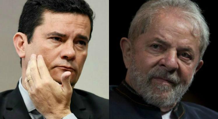 Ex-ministro da Justi&ccedil;a Sergio Moro, e o ex-presidente Lula