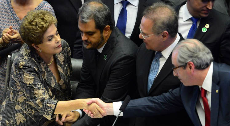 Dilma Rousseff (PT) e Eduardo Cunha (PMDB-RJ)