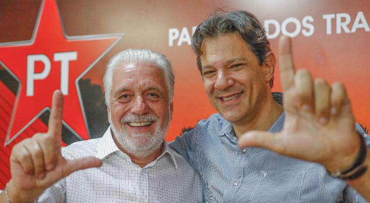 Jaques Wagner e Haddad (Foto: Ricardo Stuckert/Instituto Lula)