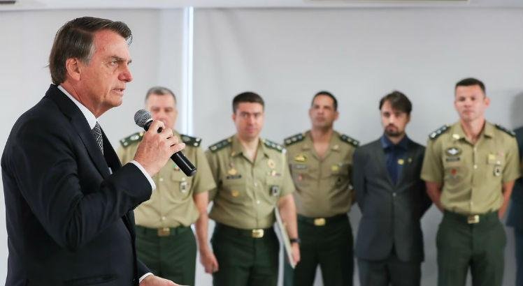 Bolsonaro em evento no QG do Exército/Foto: Marco Corrêa/PR