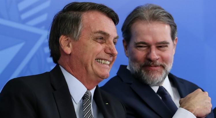 Jair Bolsonaro e Dias Toffoli (Foto: Marcos Corrêa/Presidência da República)