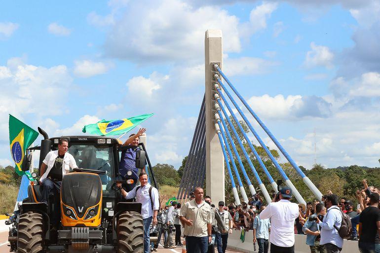 (Santa Filomena - PI, 20/05/21) Cerimônia alusiva à liberação da ponte sobre o Rio Parnaíba, entre os estados do Piauí e Maranhão.
Foto: Isac Nóbrega/PR