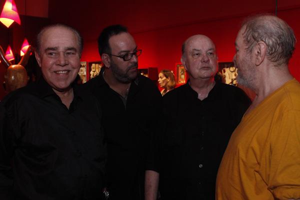 Pedro Frederico com Bruno Fernandes, Augusto Rodrigues e Raul Córdula