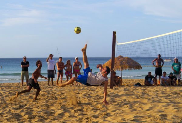 Henry deu um show de bola no Futevôlei. 