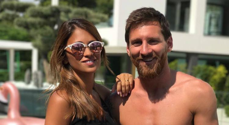 Lionel Messi e a esposa Antonella Rocuzzo (Imagem: Reprodução / Instagram)