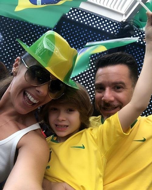 Adriane Galisteu com o filho, Vittorio e o marido - Foto: reprodução do Instagram