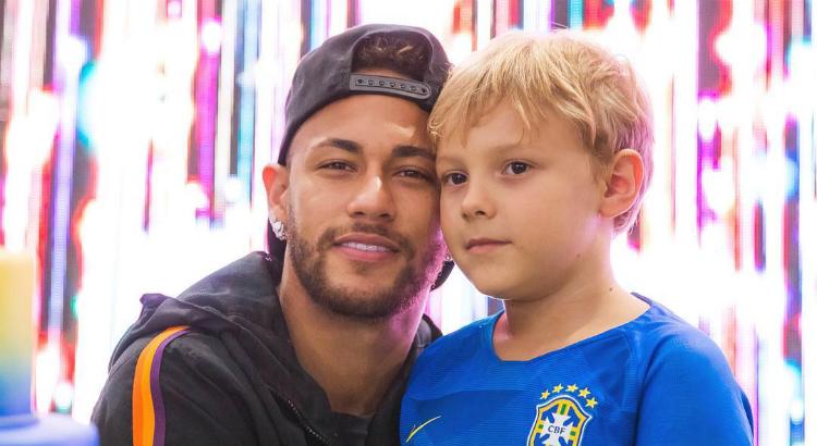 Neymar e Davi Lucca (Imagem: Reprodução / Instagram)